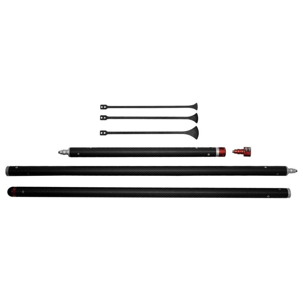 Hail King Rod - 4.0 - Carbon Fiber Rod with whale tails accessory - Twist Lock - Fast PDR Tools