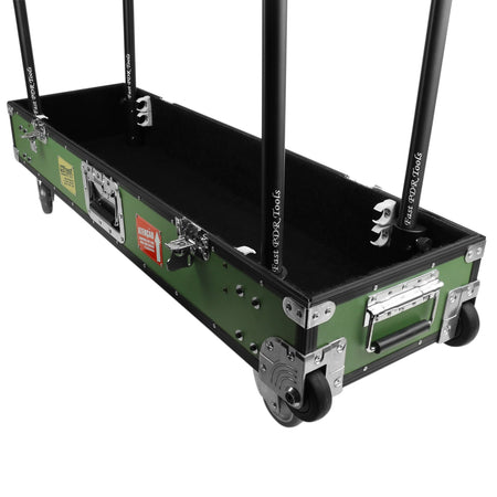 Tool Case And Cart Standard Green Black Finish 32x105 cm - Fast PDR Tools