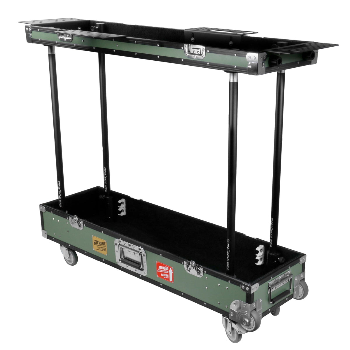 Tool Case And Cart Standard Green Black Finish 32x105 cm - Fast PDR Tools